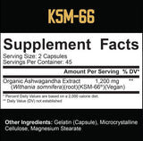 KSM-66® Organic Ashwagandha 600 mg - 90 kapsula