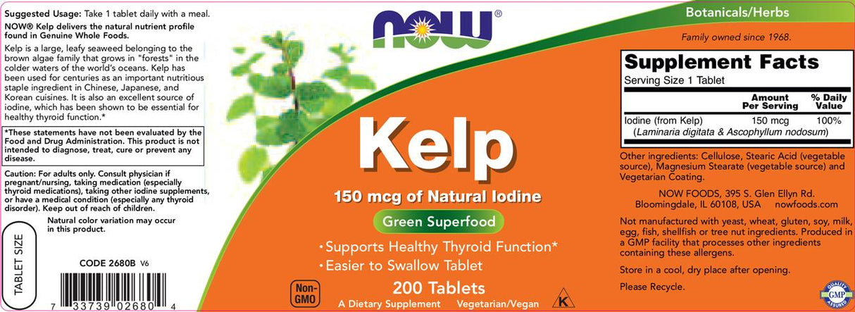 Kelp 150 mcg prirodnog joda - 200 tableta