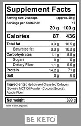 Keto kolagen + MCT prah - 300 grama