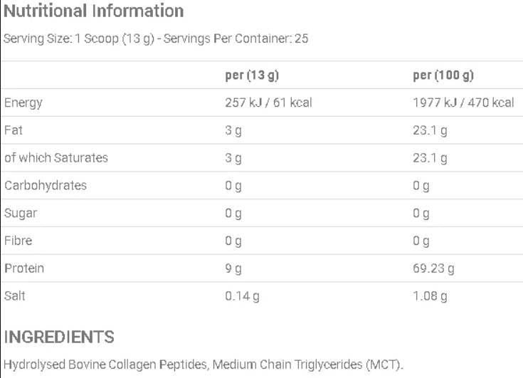 Keto kolagen | sa MCT uljem - 130 grama