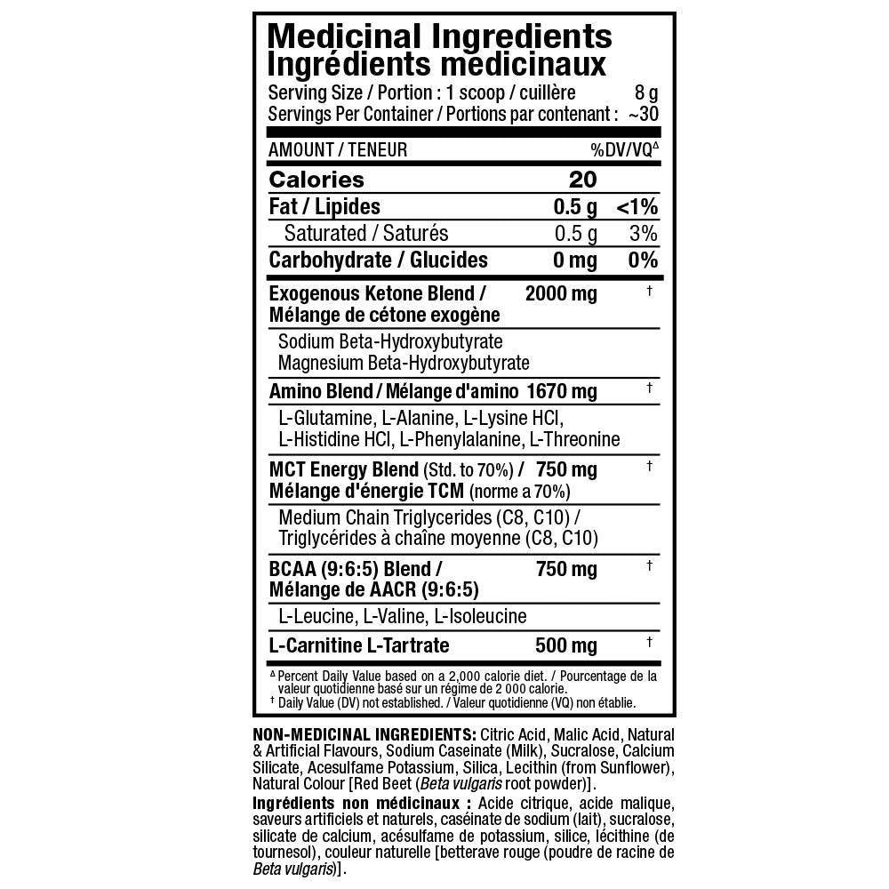 KetoCuts/Ketogenic Energy Drink - 240 grama