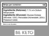 Keton & Trakice za mjerenje glukoze - 100 kom.