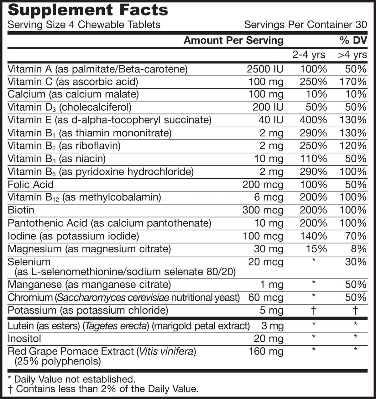 Kid Bear® Kids Multi 120 tableta za žvakanje