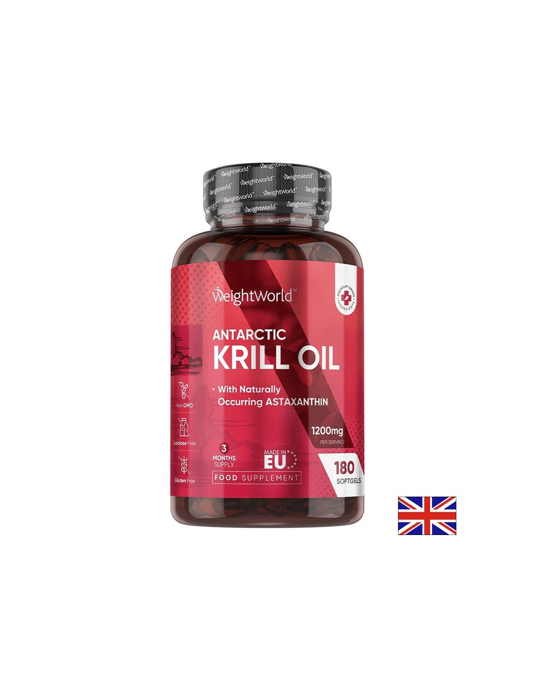 Njega srca, mozga i vida - Ulje antarktičkog krila 600 mg, 180 mekih kapsula - Ulje krila