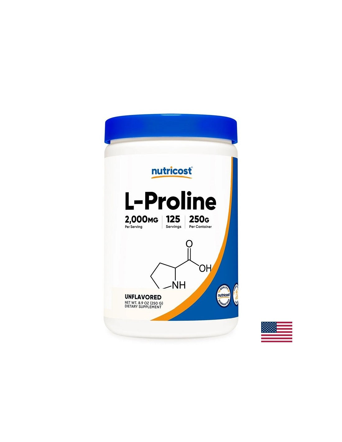 Kosti i zglobovi - L-prolin, 2000 mg x 250 g, prah