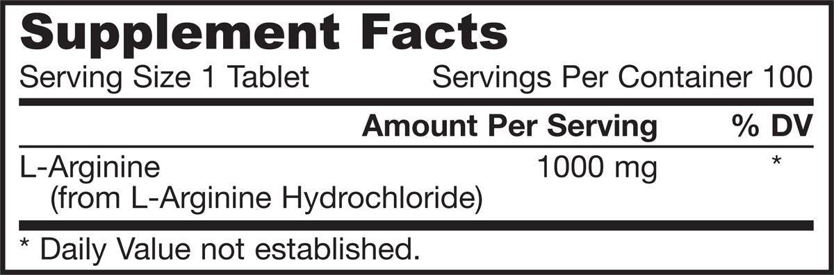 L-arginin 1000 mg - 100 tableta