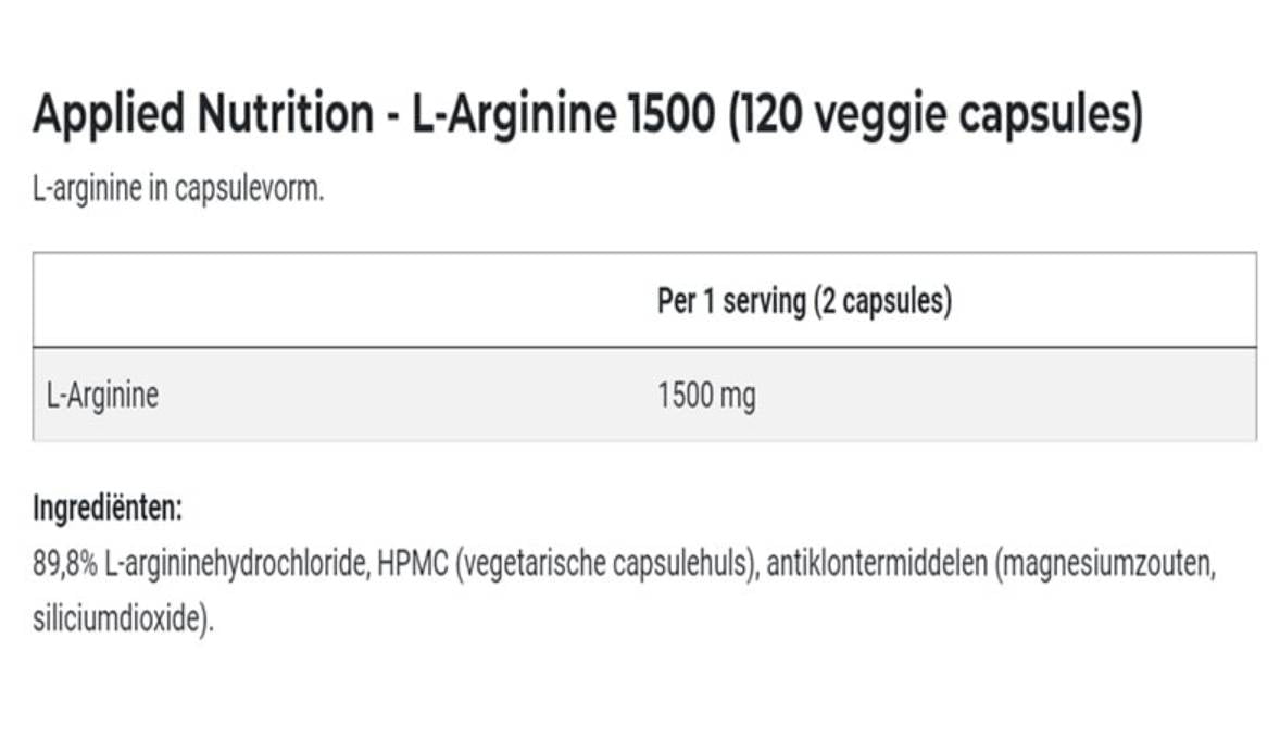 L-Arginin 1500 - 120 kapsula