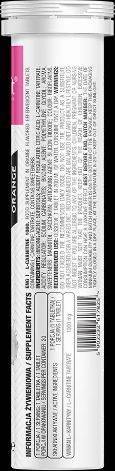 L-Carnitine 1000/Šumeće 20 topljivih tableta