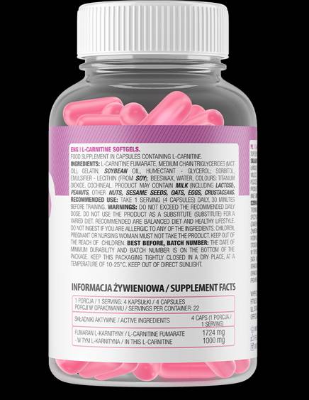 L-Carnitine Softgels 90 gel kapsula