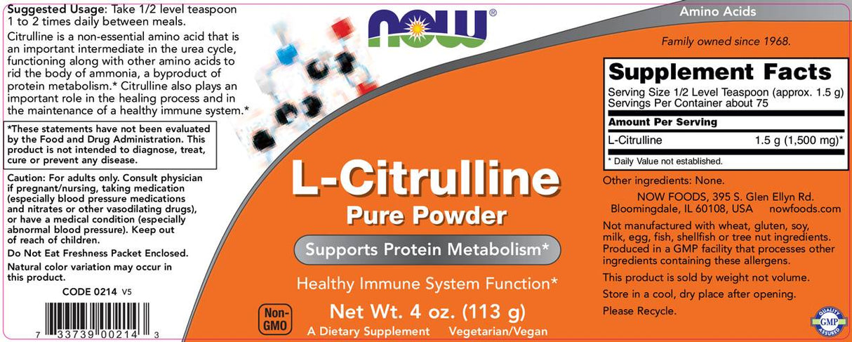 L-citrulin u prahu - 113 grama