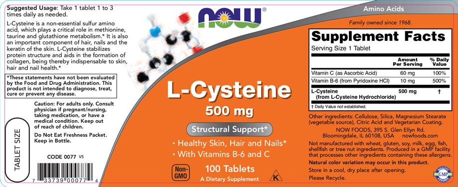 L-cistein 500 mg - 100 tableta