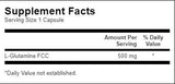 L-Glutamin 500 mg - 100 kapsula