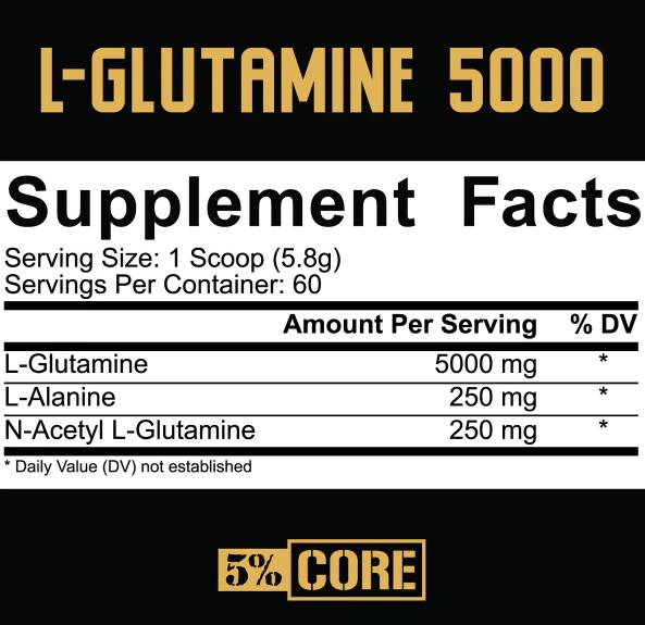 L-glutamin 5000 | Core Series - 348 grama
