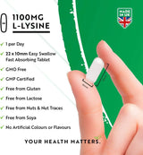 L-lizin 1100 mg 240 veganskih tableta