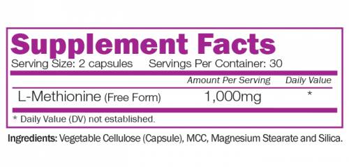 L-metionin 1000 mg 60 kapsula