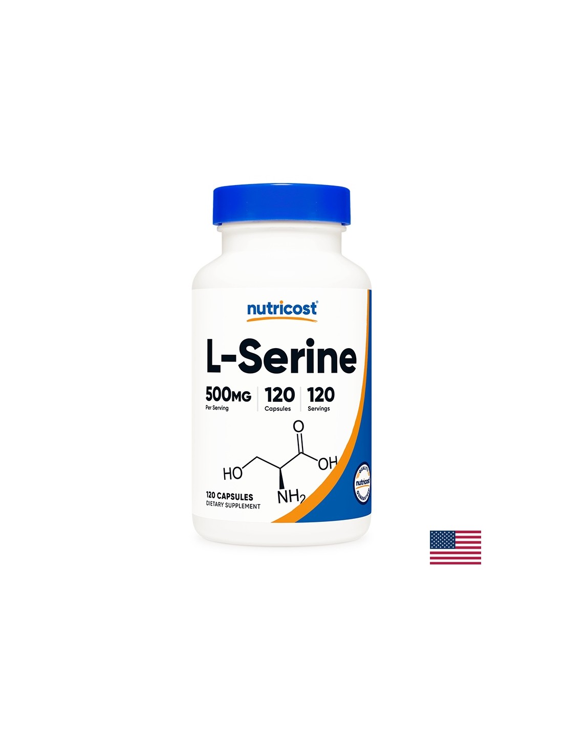 Pamćenje i koncentracija - L-Serin, 500 mg/120 kapsula <tc>Nutricost</tc>