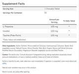 L-teanin 100 mg žvakaći | s inozitolom & Taurin - 90 tableta za žvakanje