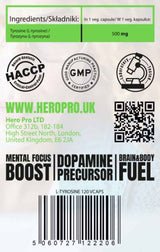 L-tirozin 500 mg - 120 kapsula