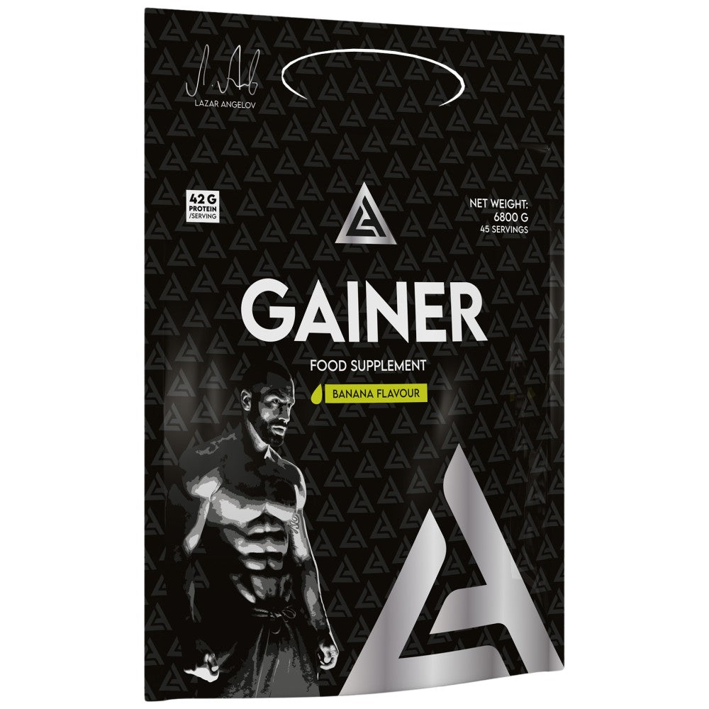 LA Gainer | Gainer za mišićnu masu s visokim udjelom proteina i kreatinom & Biljni kompleks za muškarce - 6800 grama