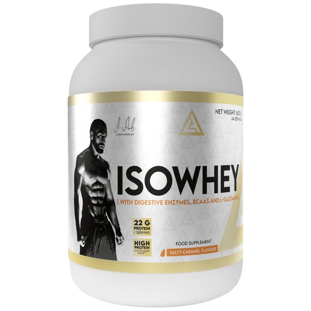 ISOWHEY | Izolat proteina surutke s probavnim enzimima, BCAA i glutaminom - 1600 grama