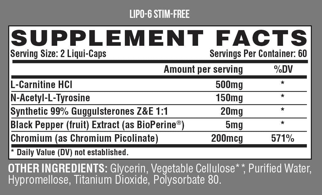 Lipo-6 Stimu besplatno 120 kapsula