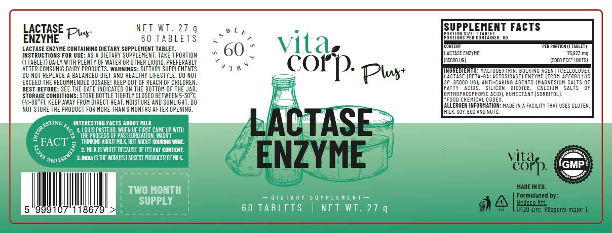 Enzim laktaza - 60 tableta