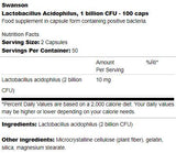 Lactobacillus Acidophilus 1 milijarda CFU 100 kapsula
