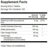 Lecitin, Kelp, B-6, & Jabučni ocat 428 mg - 240 tableta