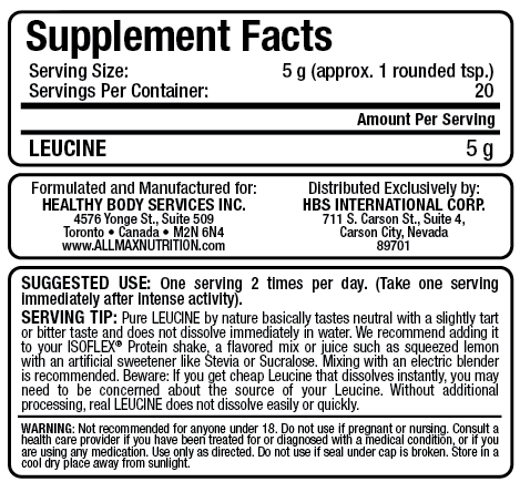 Leucin u prahu - 400 grama