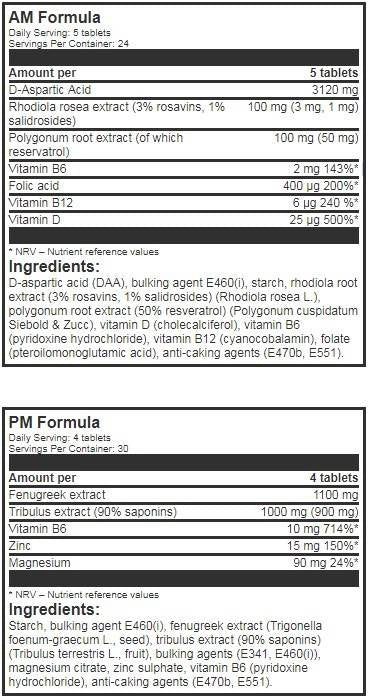 LevroTEST AM/PM Formula - 2 x 120 tableta