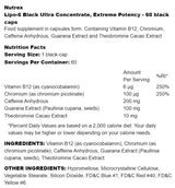 Lipo-6 crni ultra koncentrat | Extreme Potency 60 kapsula