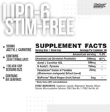 Lipo 6 Black Ultra Concentrate/Stim-Free - 60 kapsula