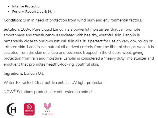 Tekući lanolin | 100% Pure Intense Protection - 118 ml