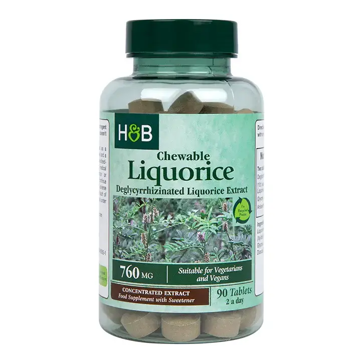 Korijen sladića 380 mg 90 tableta za žvakanje HOLLAND & BARRETT