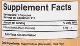 Litijev orotat 5 mg - 210 kapsula