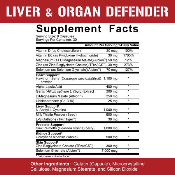 Liver and Organ Defender 270 kapsula