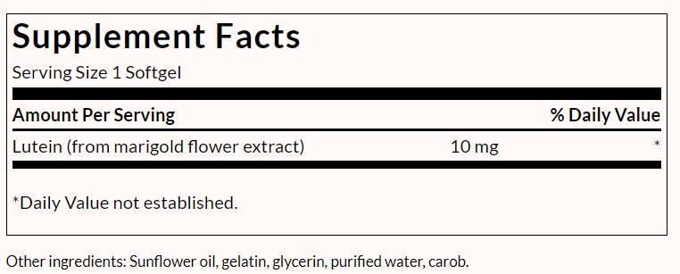 Lutein 10 mg - 60 mekih gelova