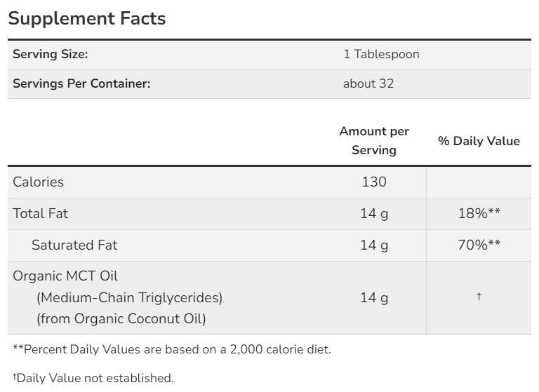 MCT ulje | 100% certificirano organsko - 473 ml