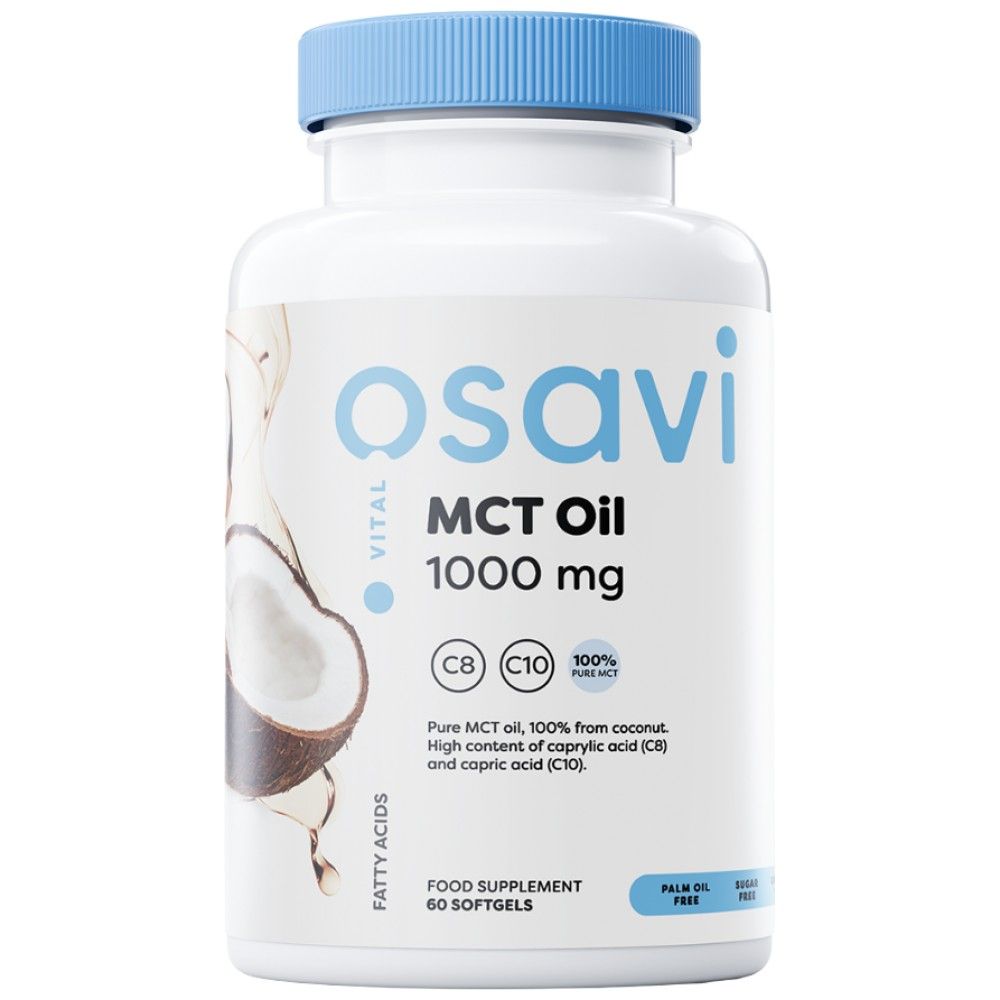 MCT ulje 1000 mg | C8 + C10 - 60 mekih gelova