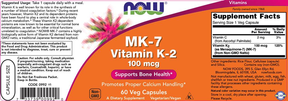 MK-7 Vitamin K-2 100 mcg - 60 kapsula