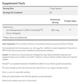 MK-7 Vitamin K-2 300 mcg | Extra Strength MenaQ7® - 60 kapsula
