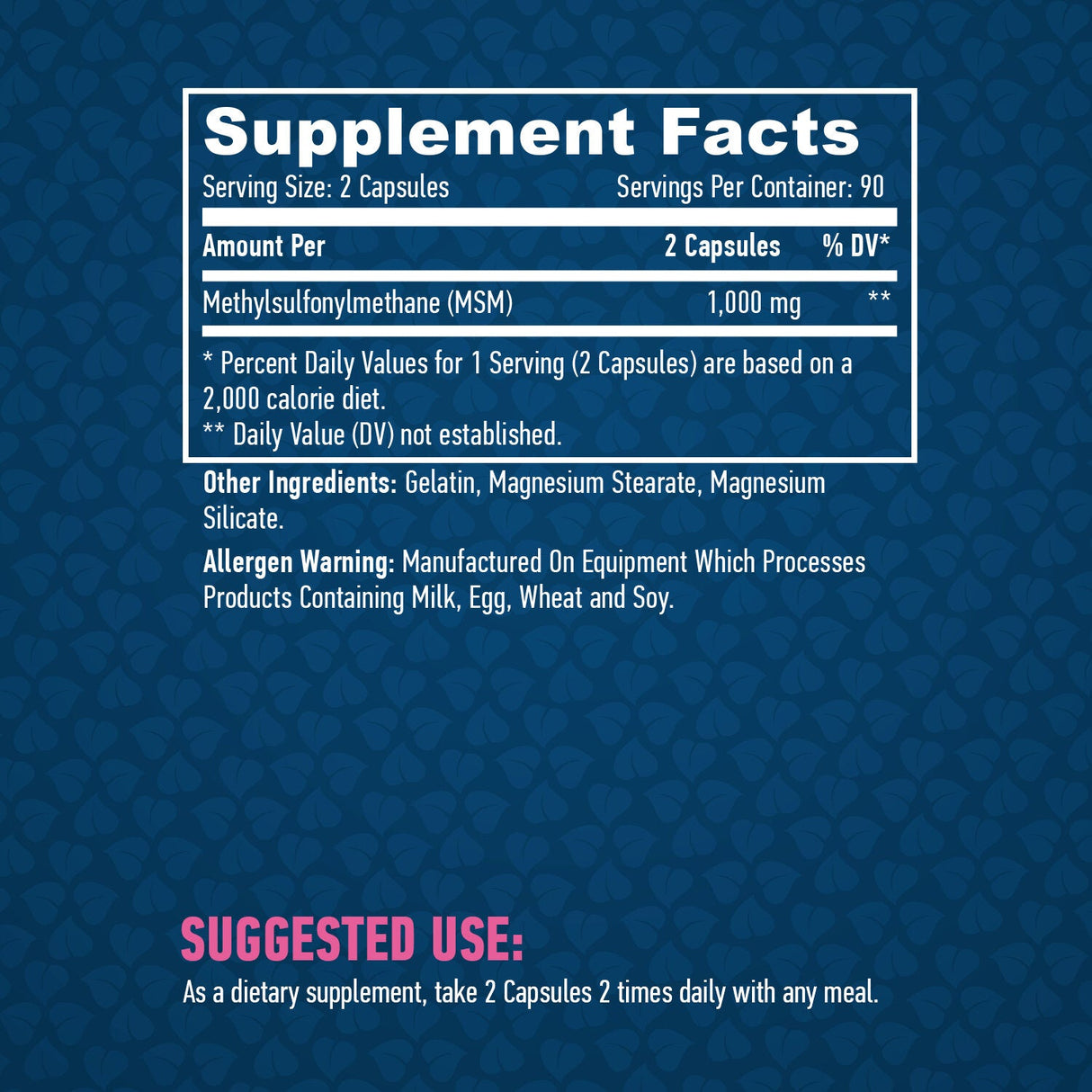 MSM 500 mg./180 kaps.