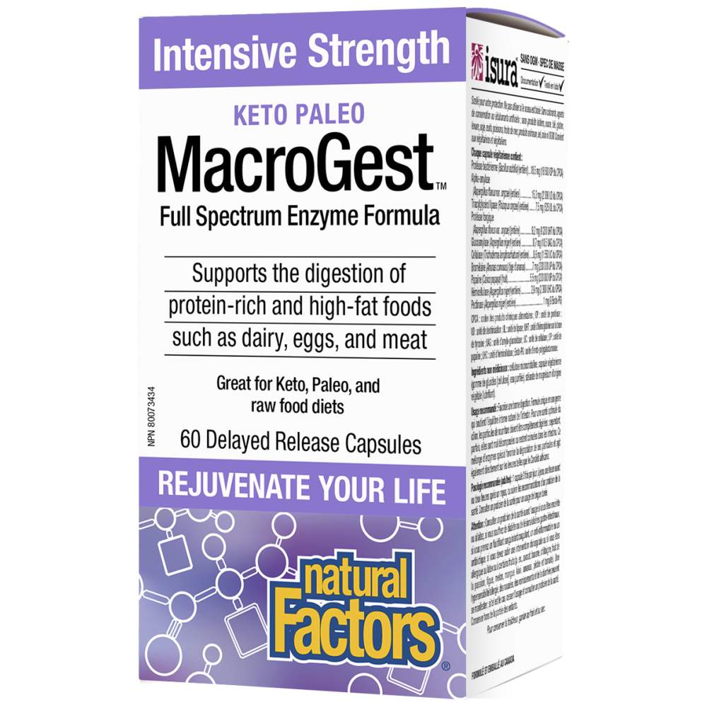 MacroGest Keto Paleo Full Spectrum 206 mg 60 kapsula