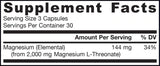 MagMind | Magnezijev L-Threonate Magtein® 90 kapsula