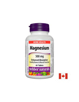 Magnezij 500 mg x 60 tableta s optimalnom apsorpcijom <tc>Webber Naturals</tc>