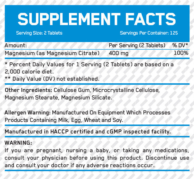 Magnezijev citrat 200 mg/100 tab.