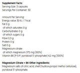 Magnezijev citrat 375 mg + B6 | P-5-P - 90 kapsula