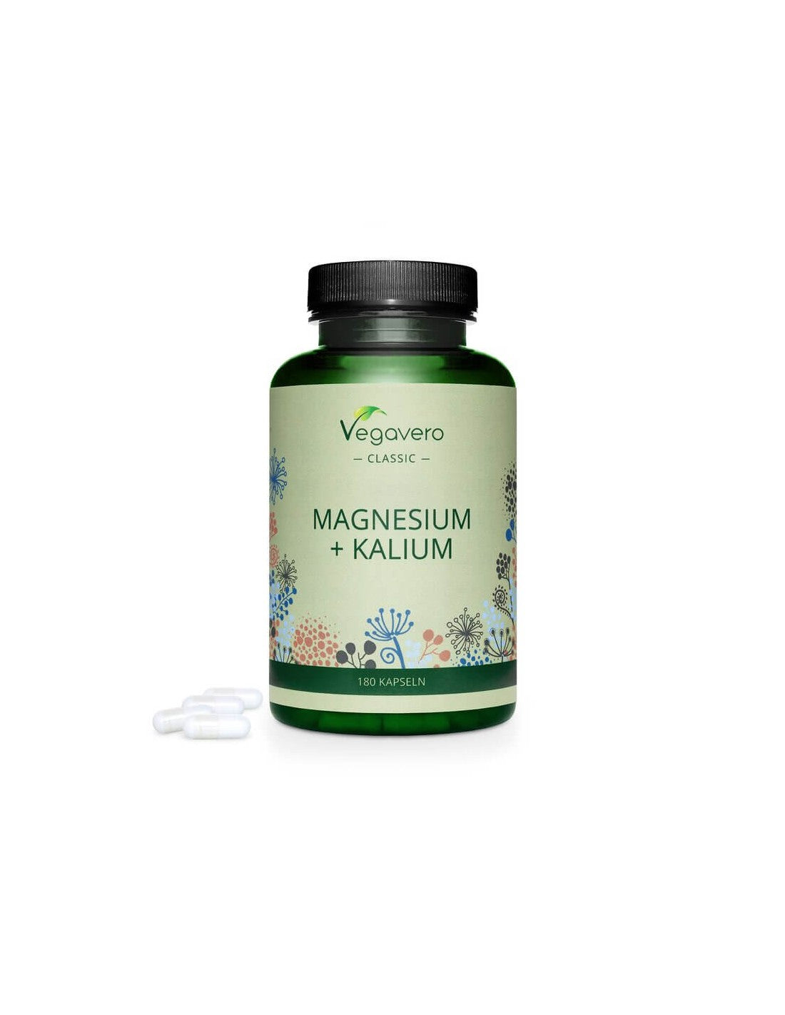 Magnezij + Kalij, 180 kapsula, 100% veganski <tc>Vegavero</tc>