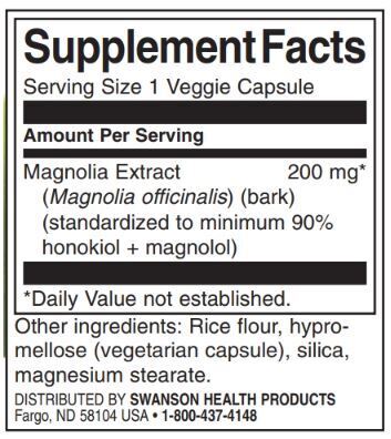 Ekstrakt magnolije 200 mg | Standardizirano - 30 kapsula