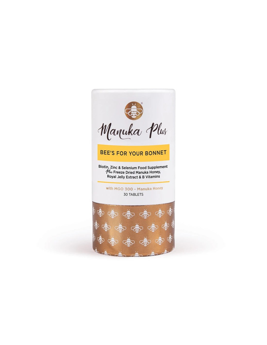 Manuka Plus® Bee`s For Your Bonnet/ Formula za kosu, kožu i nokte s medom od Manuka MGO 300 x 30 tableta